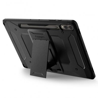 Apsauginis dėklas Spigen TOUGH ARMOR PRO  GALAXY TAB S9+ PLUS 12.4 X810 / X816B Juodas 9