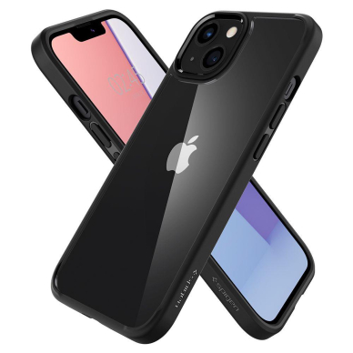 Aukštos kokybės dėklas Spigen Ultra Hybrid iPhone 13 Juodas 6