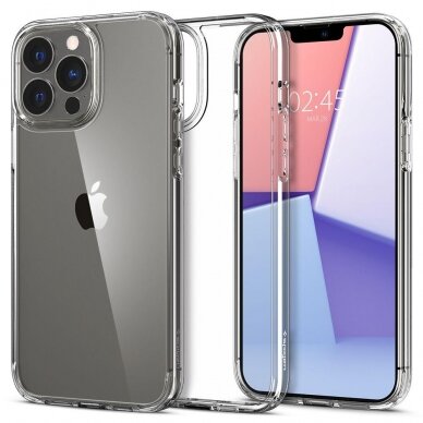 Dėklas Spigen Ultra Hybrid iPhone 13 Pro permatomas