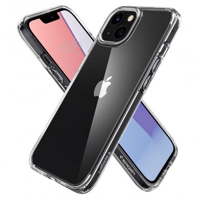 Aukštos kokybės dėklas Spigen Ultra Hybrid iPhone 13 Permatomas 6