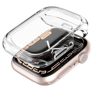 Spigen Ultra Hybrid dėklas Apple Watch 7 / 8 / 9 (45 mm) - Permatomas 6