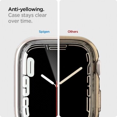 Spigen Ultra Hybrid dėklas Apple Watch 7 / 8 / 9 (45 mm) - Permatomas 9