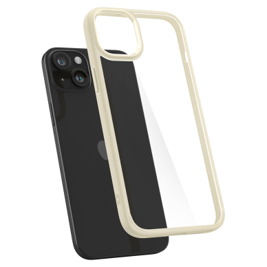 Spigen Ultra Hybrid case for iPhone 15 - Kreminė 6