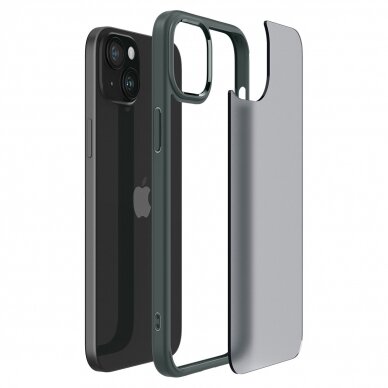 Spigen Ultra Hybrid case for iPhone 15 - dark green 8
