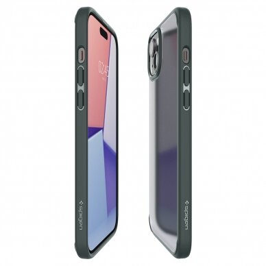 Spigen Ultra Hybrid case for iPhone 15 - dark green 9