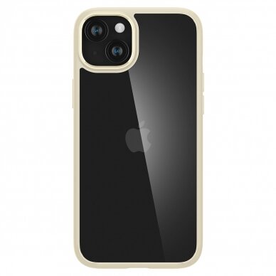 Spigen Ultra Hybrid case for iPhone 15 Plus - Kreminė 2