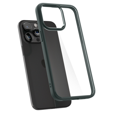 Spigen Ultra Hybrid case for iPhone 15 Pro Max - Žalias 7