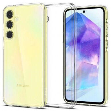 Dėklas Spigen Ultra Hybrid case for Samsung Galaxy A55 5G - Permatomas 1