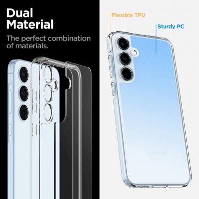 Dėklas Spigen Ultra Hybrid case for Samsung Galaxy A55 5G - Permatomas 27