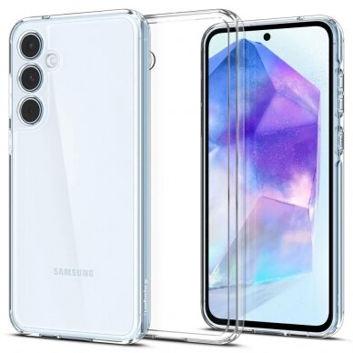 Dėklas Spigen Ultra Hybrid case for Samsung Galaxy A55 5G - Permatomas