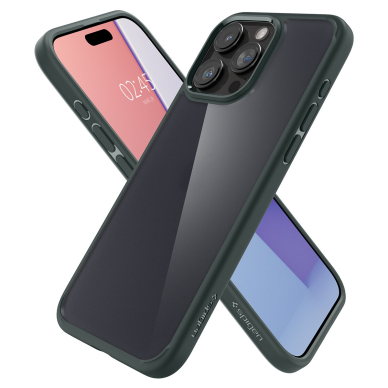 Apsauginis dėklas Spigen Ultra Hybrid, frost žalias - iPhone 15 Pro Max 4