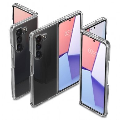 Akcija! Dėklas Spigen ULTRA HYBRID SAMSUNG GALAXY Z Fold 5 Permatomas  11