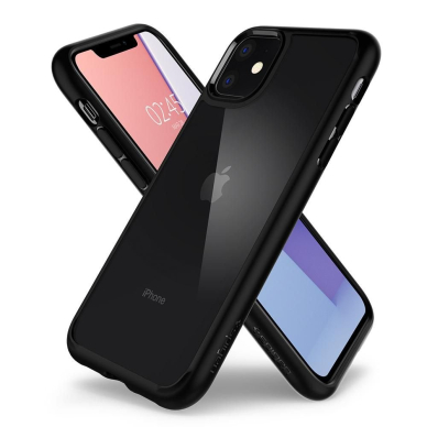 Aukštos Kokybės Dėklas Spigen Ultra Hybrid Iphone 11 Matte Juodas 1