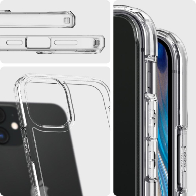 Spigen Ultra Hybrid Aukštos Kokybės Dėklas Iphone 12 Mini Skaidrus 7