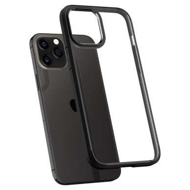 Aukštos Kokybės Dėklas Spigen Ultra Hybrid Iphone 12 Pro / Iphone 12 Matinis Juodas 4