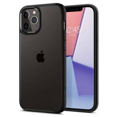 Aukštos Kokybės Dėklas Spigen Ultra Hybrid Iphone 12 Pro / Iphone 12 Matinis Juodas 7