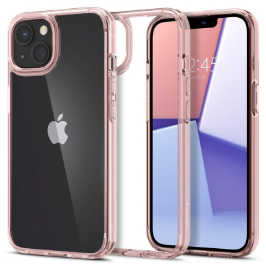 AUKŠTOS KOKYBĖS DĖKLAS SPIGEN ULTRA HYBRID IPHONE 13 ROSE CRYSTAL 1