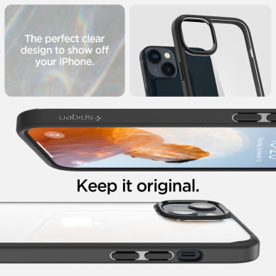 Dėklas Spigen ULTRA HYBRID IPHONE 14 Juodas 5