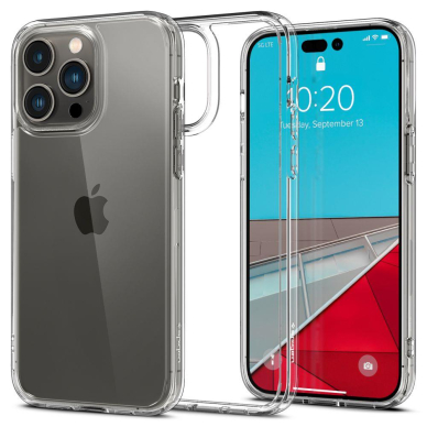 Dėklas Spigen ULTRA HYBRID IPHONE 14 PRO MAX Skaidrus