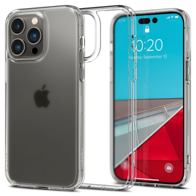 Dėklas Spigen ULTRA HYBRID IPHONE 14 PRO MAX Skaidrus