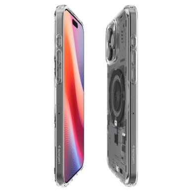 Spigen Ultra Hybrid Mag MagSafe Dėklas iPhone 16 Pro Max NEO ONE - Skaidrus 7