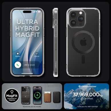 Apsauginis dėklas Spigen ULTRA HYBRID MAG MAGSAFE IPHONE 15 PRO MAX CARBON FIBER 13