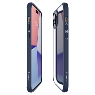 Apsauginis dėklas Spigen Ultra Hybrid, navy Mėlynas - iPhone 15 8