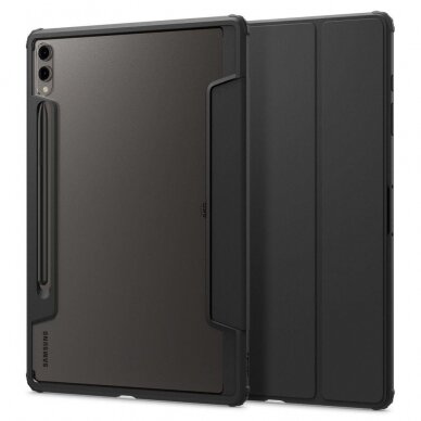 Apsauginis dėklas Spigen ULTRA HYBRID PRO  GALAXY TAB S9+ PLUS 12.4 X810 / X816B Juodas 1