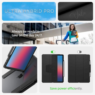 Spigen Ultra Hybrid Pro iPad Air 13 2024 Case - Juodas 15