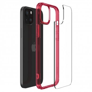 Apsauginis dėklas Spigen Ultra Hybrid, red crystal - iPhone 15 2
