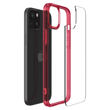 Apsauginis dėklas Spigen Ultra Hybrid, red crystal - iPhone 15 2