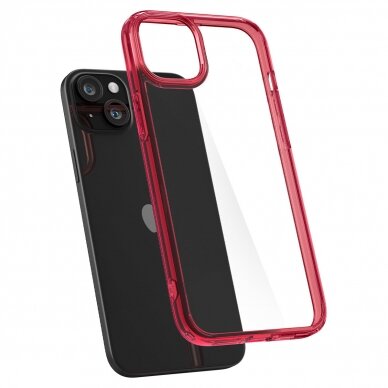 Apsauginis dėklas Spigen Ultra Hybrid, red crystal - iPhone 15 6
