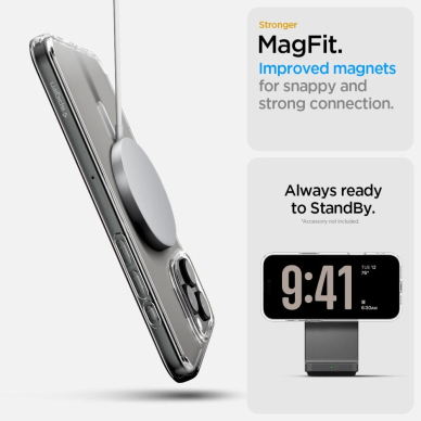 Spigen Ultra Hybrid ”T” Mag MagSafe Dėklas iPhone 16 Pro Max - Baltas 10