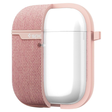 Aukštos Kokybės Apsauginis Dėklas Spigen Urban Fit Airpods Case Rose Gold  5