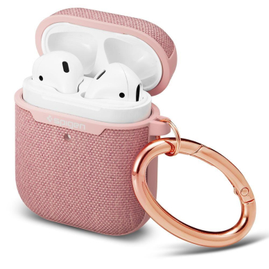 Aukštos Kokybės Apsauginis Dėklas Spigen Urban Fit Airpods Case Rose Gold