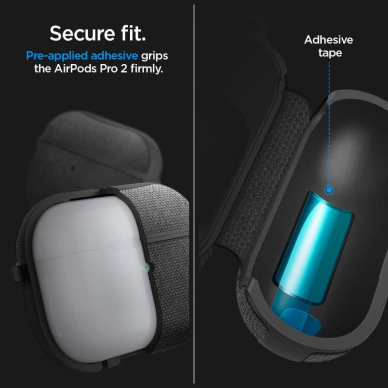 Dėklas Spigen URBAN FIT Apple AIRPODS PRO 1/2 Juodas 11