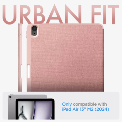 Spigen Urban Fit dėklas iPad Air 13 2024 - Rožinis 12