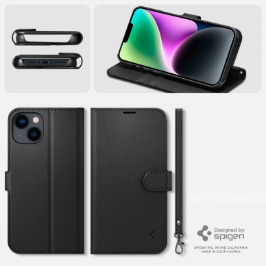 Dėklas Spigen WALLET S IPHONE 14 Juodas 14