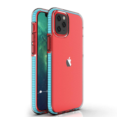 Dėklas Spring Case TPU iPhone 13 mini Mėlynais kraštais