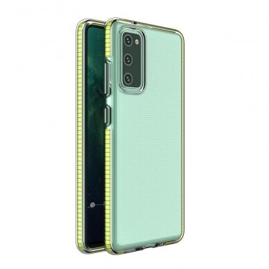 TPU dėklas spring case Samsung Galaxy A72 4G geltonas