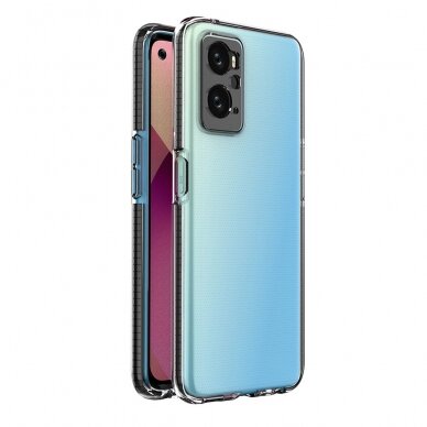 Dėklas Spring Case for Realme 9i, Oppo A36 / A76 / A96 Juodas