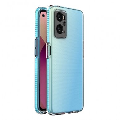 Dėklas Spring Case for Realme 9i, Oppo A36 / A76 / A96 šviesiai mėlynas