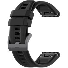 [Užsakomoji prekė] Apyrankė Garmin Fenix 3/3 HR/5X/5X Plus/6X/6X Pro/7X/7X Pro Solar - Techsuit Watchband QuickFit 26mm (W060) - Juodas