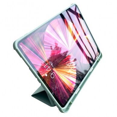 Dėklas Stand Tablet Smart Cover iPad Pro 12.9 2021 Žalias 6