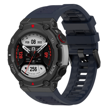 [Užsakomoji prekė] Apyrankė Amazfit T-Rex 2/2 Ocean Blue - Techsuit Watchband (W067) - Tamsiai mėlynas