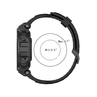 [Užsakomoji prekė] Apyrankė Amazfit T-Rex / T-Rex Pro - Techsuit Watchband (W067) - Tamsiai mėlynas 3