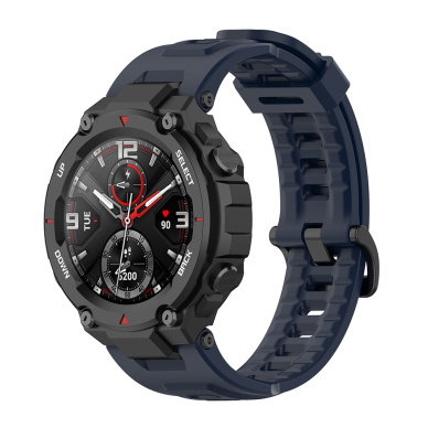 [Užsakomoji prekė] Apyrankė Amazfit T-Rex / T-Rex Pro - Techsuit Watchband (W067) - Tamsiai mėlynas