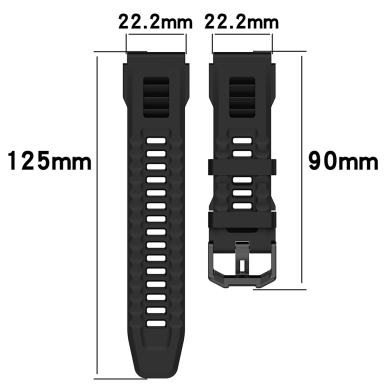 [Užsakomoji prekė] Apyrankė Amazfit T-Rex Ultra - Techsuit Watchband (W067) - Tamsiai mėlynas 4