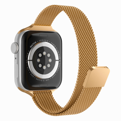 [Užsakomoji prekė] Apyrankė Apple Watch 1 /2/3/4/5/6/7 /8/9/SE/SE 2/8 (38/40/41mm) - Techsuit Watchband (W034) - Luxury Gold