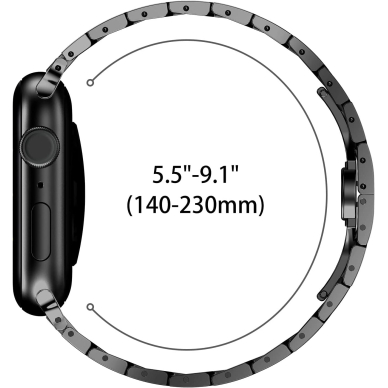 [Užsakomoji prekė] Apyrankė Apple Watch 1/2/3/3/4/4/5/5/5/6/6/7/8/9/SE/SE 2/Ultra/Ultra 2 (42/44/45/49mm) - Techsuit Watchband (W063) - pilkasy 5